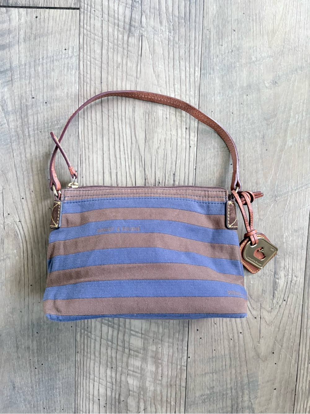 Dooney & Bourke striped mini canvas purse